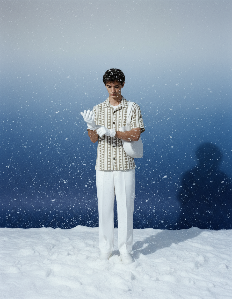 White Rustic Rhythm Button Shirt