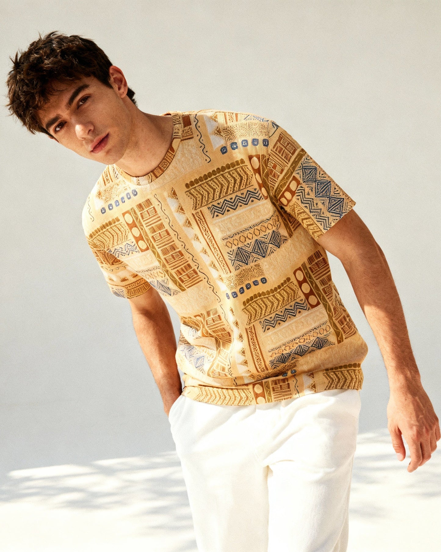 Retro Artisan Print T-shirt